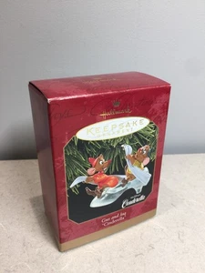 Hallmark Christmas ornament Gus and Jaq mice Cinderella 1997 mouse glass slipper - Picture 1 of 9