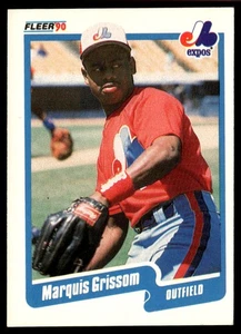 1990 Fleer Marquis Grissom Rookie Montreal Expos #347 - Picture 1 of 2