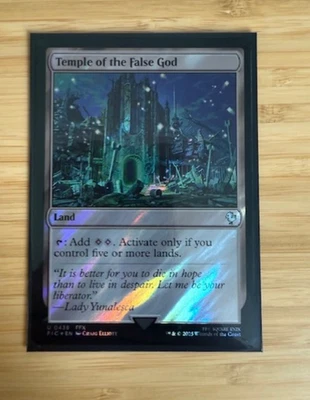 MTG: Temple of the False God (Surge Foil) Commander: Final Fantasy Foil NM - Image 1 of 2