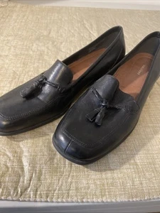 Naturalizer Black Leather Slip On Loafer Shoes SIZE 10 M Women’s. - Picture 1 of 6