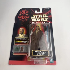 Hasbro Star Wars Mace Windu With Lightsaber And Jedi Cloak Action Figure - Picture 1 of 2