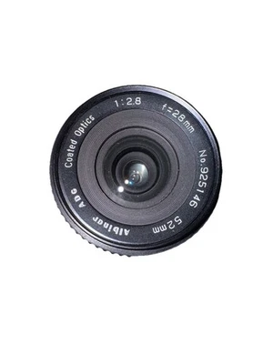 Albinar ADG Coated Optics 1:2.8 f=28mm 52mm No. 925146 Manual Lens - Image 1 of 4