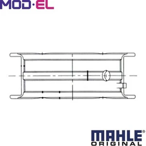 CRANKSHAFT BEARINGS 011 FL 21059 025 FOR OPEL Z14XEP/14XEL A14NEL/14NET 1.4L - Picture 1 of 8