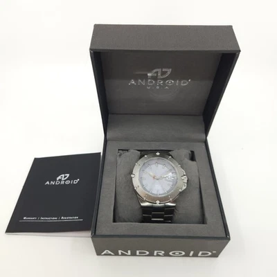 Android AD535 автоматический Divemaster Enforcer 200 м SS дата часы + коробка + руководство - Изображение 1 из 4