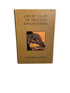 Vintage Book Great Feats Of Engineering Edward Flaxman - Picture 1 of 2