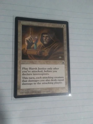 Harsh Justice - Portal [1997] Magic card (creased, discounted) - Image 1 of 2