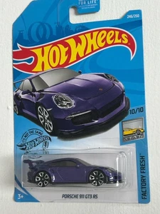 2017 Hot Wheels Porsche 911 GT3 RS 246/250 Factory Fresh Factory Sealed - Picture 1 of 2