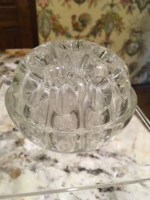 French Flower Frog Glass for Flower Arranging marked Made in France - Image 1 of 4