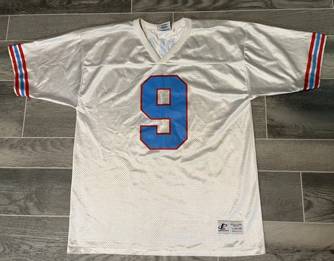 Vintage Steve McNair Houston Oilers Football Logo Athletic Jersey Large Cover