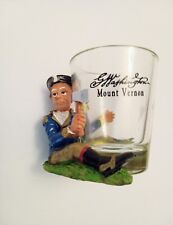 George Washington, 3D Shot Glass Mount Vernon, Souvenir Collectible
