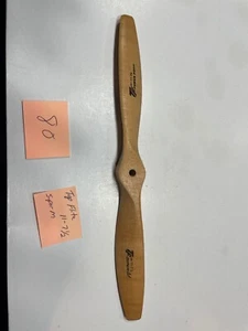VINTAGE AIRPLANE R/C TOP FLITE WOODEN PROPELLER, 11-7 1/2 SUPER-M (80) - Picture 1 of 4