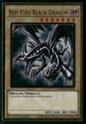 Red-Eyes Black Dragon MAGO-EN003 1st Edition MAXIMUM GOLD RARE NM Yu-Gi-Oh! - Image 1 of 4