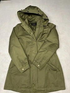 Banana Republic Women’s Small Olive Quilted Hooded Parka - Bild 1 von 9