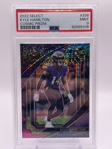 2022 Panini Select Kyle Hamilton #336 Cosmic Prizm SSP PSA 9  Rookie Card RC