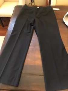 Duo Maternity Black Stretchy Dress Pants Back Pockets New $44 Wide Leg Large - Picture 1 of 7
