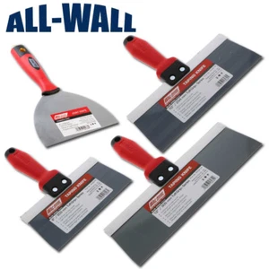 4-teiliges Wal-Board blau Stahl Trockenbau Taping Messer Set 6"-8"-10"-12" Soft Grip - Bild 1 von 5