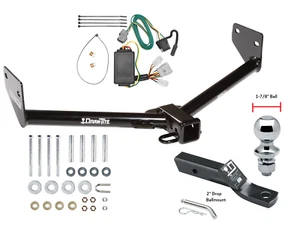 Trailer Tow Hitch For 07-11 Honda Element Complete Package w/ Wiring 1-7/8" Ball - Picture 1 of 8