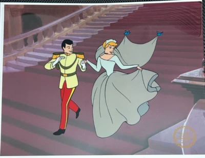 DISNEY'S "Cinderella" SERICEL With Studio Seal on Color Copy BG - Image 1 of 2