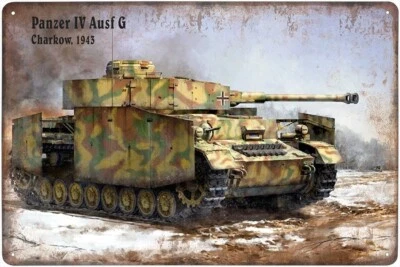 Metal sign - Panzer IV Ausf G - Charkow, 1943