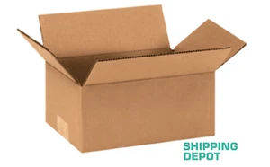 100 ~ 9x6x4" Corrugated Kraft Cardboard Cartons Shipping Packing Box Boxes - Picture 1 of 3