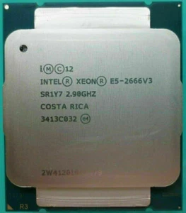 Intel Xeon E5-2666 V3 10 Core SR1Y7 2.9Ghz 135W Socket LGA 2011-3 CPU Processor - Picture 1 of 1