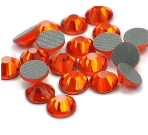 1440 Stck. HotFix Strass Bügelperlen Flatback Tschechische Samen Hyazinthe SS10 3 mm - Bild 1 von 5