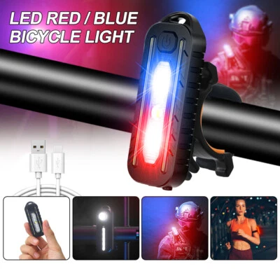 Red Blue LED Shoulder Strobe Light Clip Flashing Warning Safety Flashlight Bike - Image 1 of 4