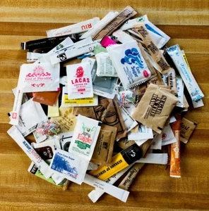 160+ Different Sugar Packets/Tube From Restaurants, Café, Hotels, Airlines - Picture 1 of 10