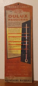 Vintage Dupont Advertising Thermometer Heavy Cardboard Dulux Reducer Thermochart - Picture 1 of 6