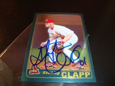 Stubby Clapp St Louis Cardinals IP Autograph  Auto 2001 Topps Chrome # T176 card