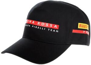 NEW PRADA LUNA ROSSA BLACK CURRENT 100% COTTON LOGO BALL CAP HAT 59/M