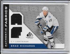 2007-08 SP Game Used Brad Richards Authentic Fabrics Dual Jersey