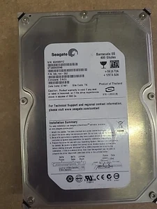 Hard Seagate barracuda ST3400620NS 400GB SATA II 7200U/Min 16MB 3.5'' Inch - Picture 1 of 1