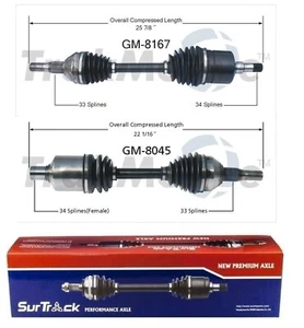 Pair of Front CV Axles Shafts for Buick LeSabre Aurora Bonneville SurTrack Set - Picture 1 of 1