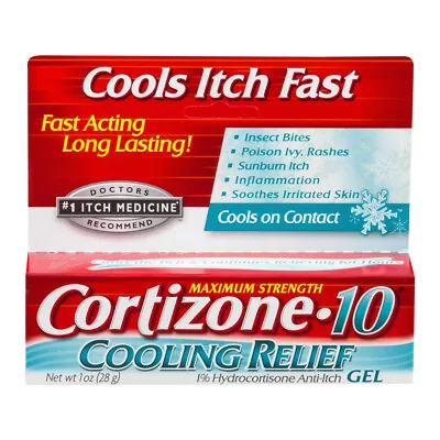 Cortizone-10 Maximum Strength Cooling Relief, Anti-Itch Gel, 1 oz..+ - Image 1 of 4