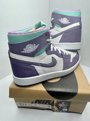NUEVO TALLA 8 HOMBRE - NIKE AIR JORDAN 1 ZOOM CMFT "TROPICAL TWIST" (2021) MORADO/ Foto 1 de 4