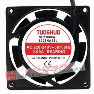 1PC New TUOSHUO SF23080AT 8025HA2SL 220V 0.09A 8CM Cabinet Cooling Fan - Afbeelding 1 van 2