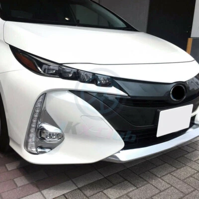 Cubierta antiniebla delantera cromada para Toyota Prius Prime / PHV 2017-2021 X 2 piezas Foto 1 de 4