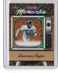 2025 Leaf Vivid Lawrence Taylor Memories ORANGE LASER #VB-27 TRUE 1/1 GIANTS - Picture 1 of 1