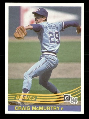 1984 Donruss #599 Craig McMurtry Atlanta Braves - Image 1 of 2