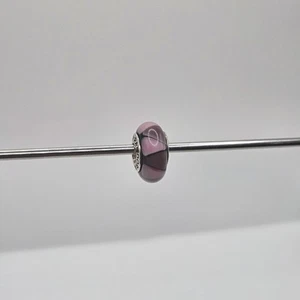 Genuine Pandora Purple Triangles Murano Charm ALE 925 790635 - Picture 1 of 4