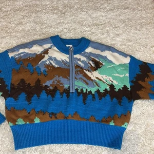 BDG Cropped-Pullover mit halbem Reißverschluss URBAN OUTFITTERS Größe Medium gebraucht, in einwandfreiem Zustand - Bild 1 von 5