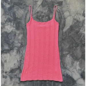Free People Beach Stellar Sweater Mini Dress Sz M NEW Pink Ribbed Knit Summer - Picture 1 of 7