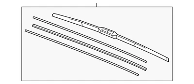 Acura ILX genuino 2013-2020 - limpiaparabrisas hoja 76630-TX6-A01 Foto 1 de 2