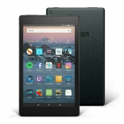 Amazon Fire HD 8 Tablet (7th Gen) SX034QT, 16GB, Wifi Black - Image 1 of 3