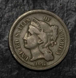 1872 Three Cent Nickel Fine Lot 3231 - Picture 1 of 2