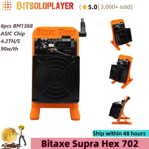 Chip de código abierto Bitaxe Supra Hex 702, 4.2TH/s BM1368 solo lotería BTC Miner - Imagen 1 de 8