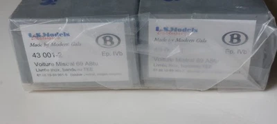 SNCB LS MODELS SET 2 VOITURES MISTRAL 69 HO*DC  43001.1.2 - Photo 1/2