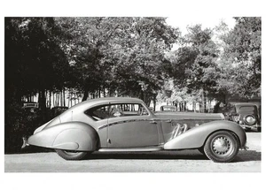 Postcard Millicent Rogers' 1937 Delage D8-120 Aerosport Coupe (Oversze) NrMINT - Picture 1 of 1
