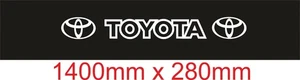 Calcomanía calidad parabrisas tira solar coche, Toyota - Imagen 1 de 3